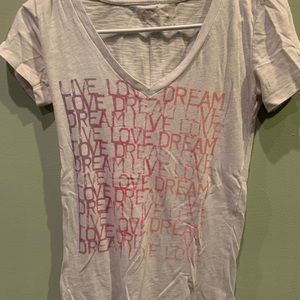 Live love dream t-shirt